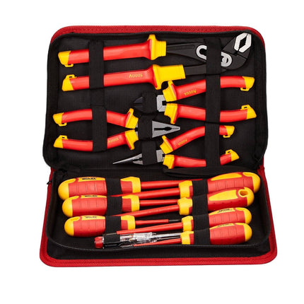 12-Piece 1000V Insulated Screwdriver Set – Magnetic Tips, Pliers