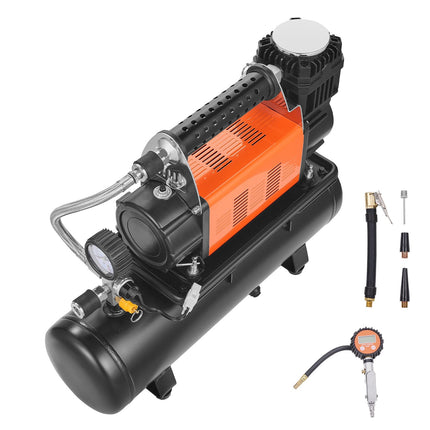 12V Air Compressor, 6L Tank, 150 PSI, Digital Gauge