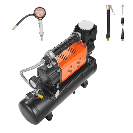 12V Air Compressor, 6L Tank, 150 PSI, Digital Gauge