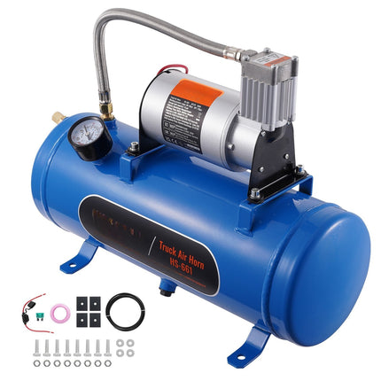 12V Air Compressor Kit with 6L Tank, 120 PSI