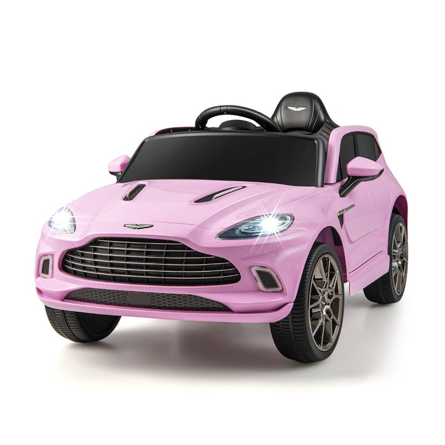 Dětské autíčko 12V Aston Martin DBX s dálkovým ovládáním 2.4G, 1.4-2.5 km/h, růžová