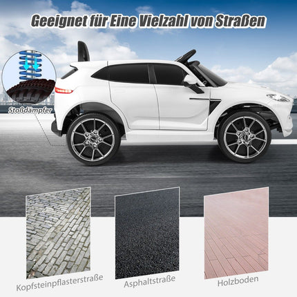 Dětské autíčko 12V Aston Martin DBX s dálkovým ovládáním 2.4G, 1.4-2.5 km/h, bílá