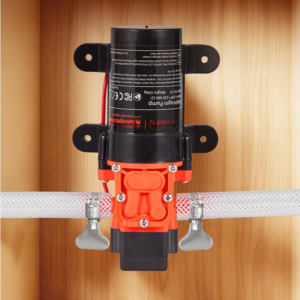 12V Diaphragm Water Pressure Pump, 1.2 GPM, 80 PSI