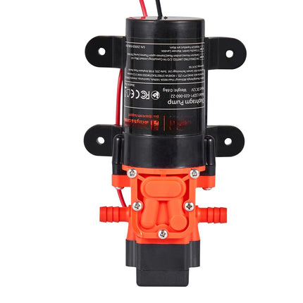 12V Diaphragm Water Pressure Pump, 1.2 GPM, 80 PSI