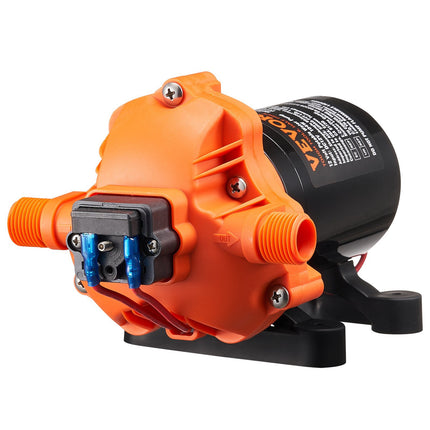 12V Diaphragm Water Pump, 3-Chamber, 3.5 GPM, 40–100 PSI