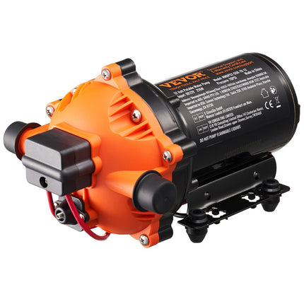 12V Diaphragm Water Pump, 5 GPM, 1/2 in MNPT