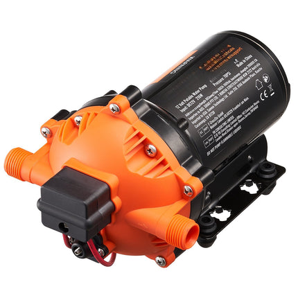 12V Diaphragm Water Pump, 5 GPM, 1/2 in MNPT