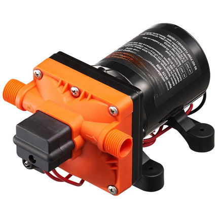 12V Diaphragm Water Pump With Pressure Switch, 3 GPM, 55 PSI