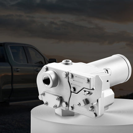12V Fuel Transfer Pump, 15 GPM Gear Pump, Auto Nozzle