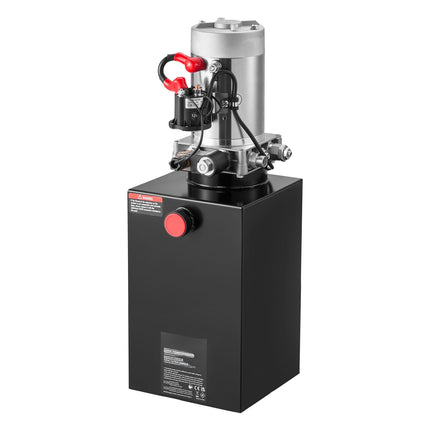 12V Hydraulic Power Unit, 10L Tank, Single-Acting Pump