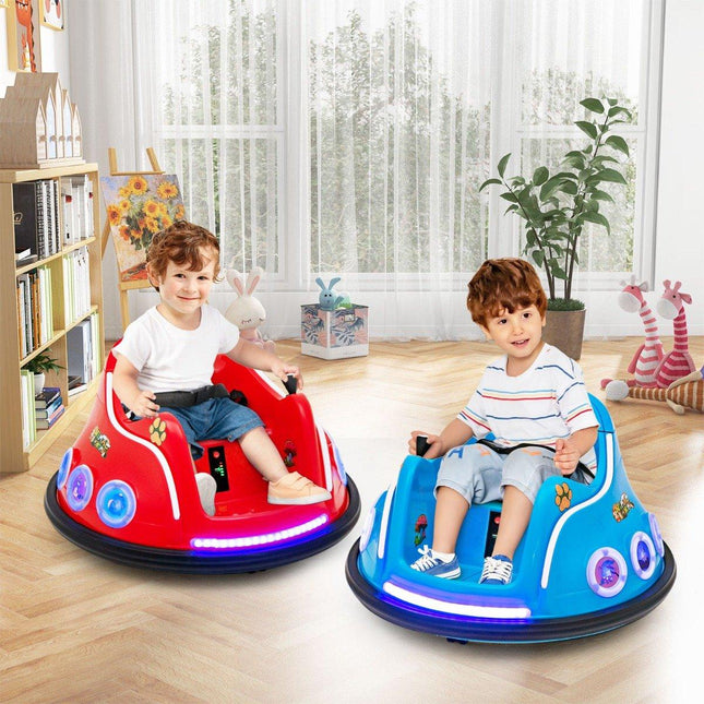 12V kinderbotsauto met 360° draai, muziek en afstandsbediening