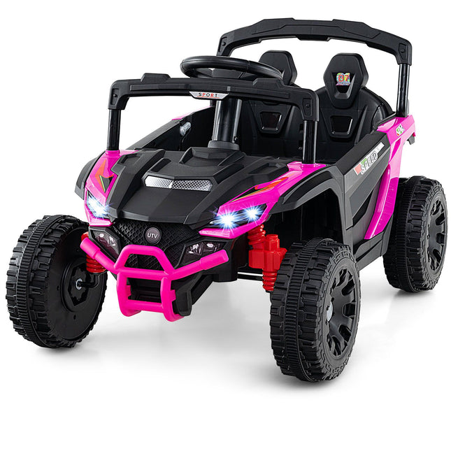 Dětské elektrické UTV 12V s dálkovým ovládáním, růžová