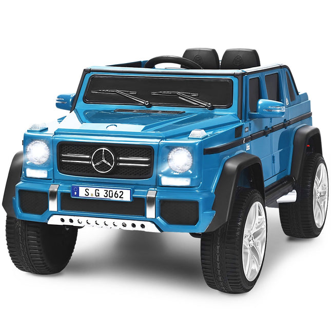 12V Ride-On Car With Remote Control, Suspension, Blue