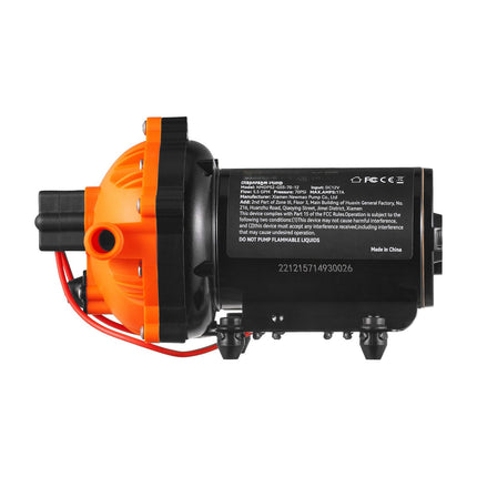 12V Water Diaphragm Pump, 5.5 GPM, 70 PSI, 1/2 MNPT