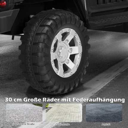 Dětské elektrické auto 12V s dálkovým ovládáním, světly a hudbou, elektrické vozítko, černá