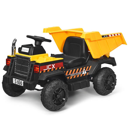 Dětský traktor 12V s elektrickou zadní radlicí, dálkovým ovládáním, světly, hudbou a rádiem, pro děti od 3 let