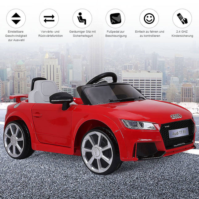 Dětské elektrické autíčko 12V se 2 motory, MP3 a hudbou 104 x 63.5 x 45.5 cm, červené