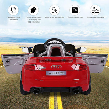 Dětské elektrické autíčko 12V se 2 motory, MP3 a hudbou 104 x 63.5 x 45.5 cm, červené