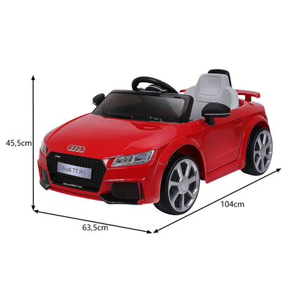 Dětské elektrické autíčko 12V se 2 motory, MP3 a hudbou 104 x 63.5 x 45.5 cm, červené
