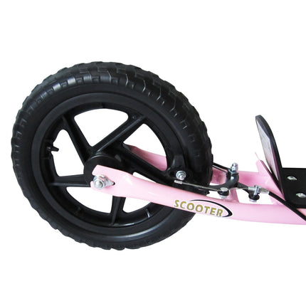 12-inch scooter for children with rear brake, pink