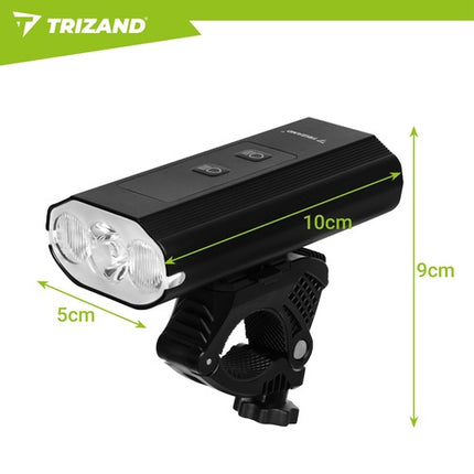 Sada LED světel na kolo 1300lm, USB-C, vodotěsná IP65