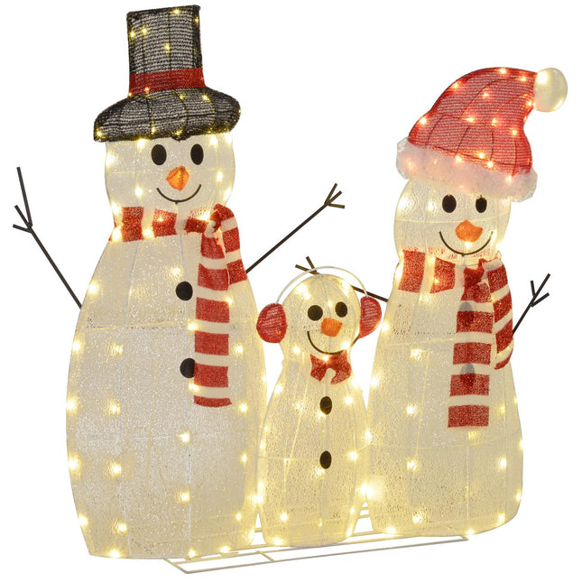 LED Snowman Christmas decoration, warm white, indoor/outdoor