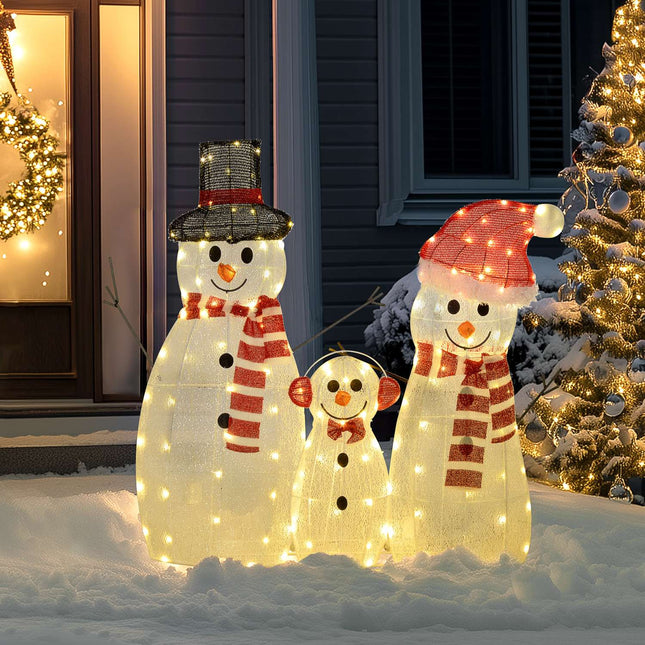 LED Snowman Christmas decoration, warm white, indoor/outdoor