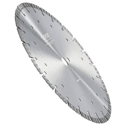 14-Inch Diamond Saw Blade, Wet Dry, 12mm Segment, 1-Inch Arbor