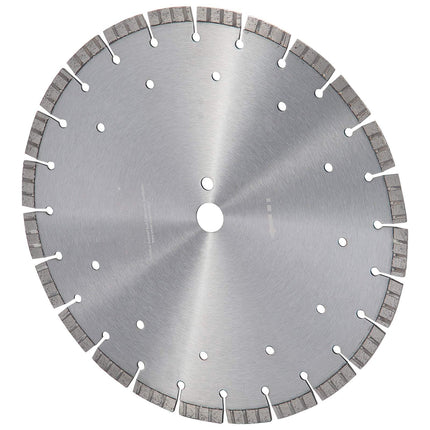 14-Inch Diamond Saw Blade, Wet Dry, 12mm Segment, 1-Inch Arbor