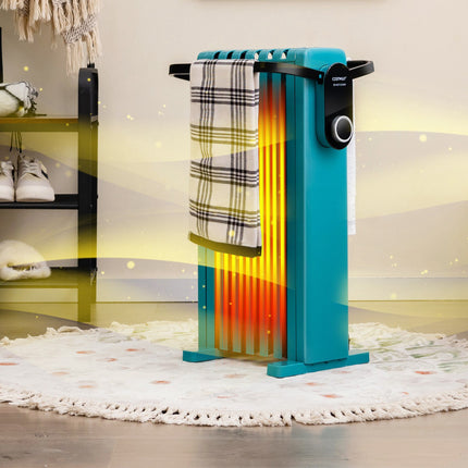 1500W Oil Radiator Heater With Wheels, 3 Heat Settings