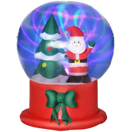 Nafukovací vánoční dekorace, 150 cm, Santa a stromek, LED 정립