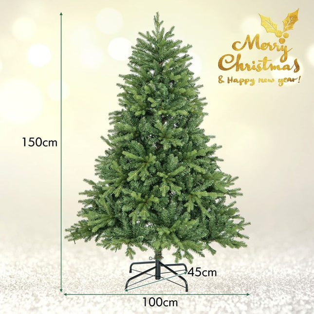 Umělý vánoční stromek 150 cm s LED světly, 11 režimů