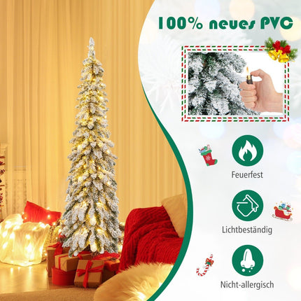 Umělý vánoční stromek 150cm s 334 PVC větvičkami a 150 LED světly