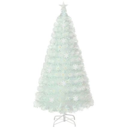 150 cm White LED Fiber Optic Christmas Tree