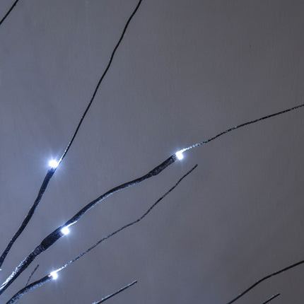 Umělá bříza, 150 cm – LED osvětlení a sníh