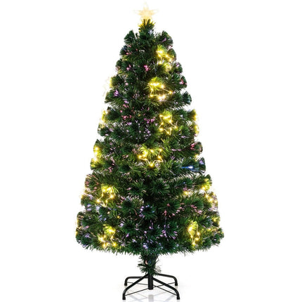 Umělý vánoční stromek 150 cm ze skelných vláken s osvětlením