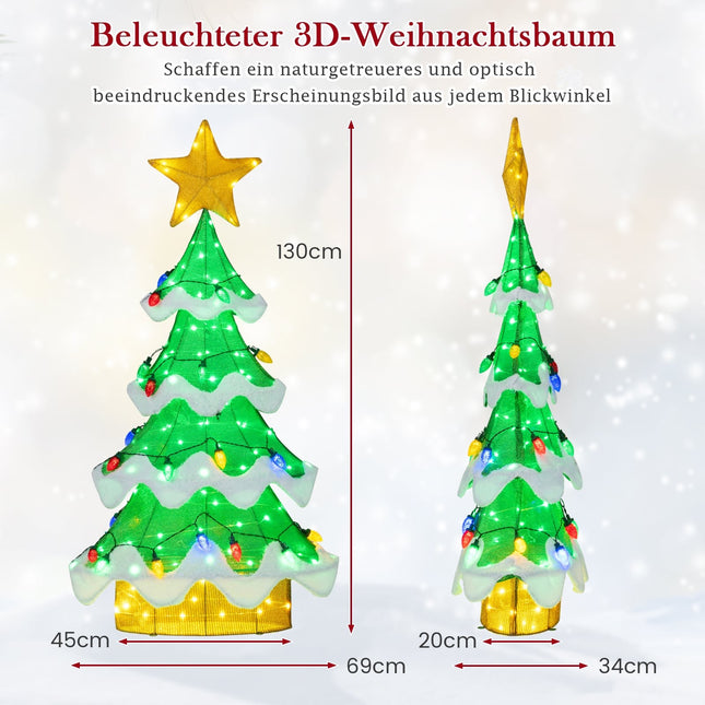 LED vánoční stromek 157 cm s hvězdou a žárovkami ve tvaru jahod