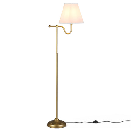 158 cm Floor Lamp with Fabric Shade & Foot Switch
