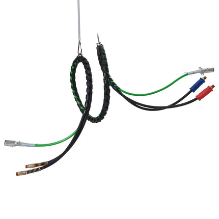 15 Ft Semi Truck 3-in-1 Air Lines Kit, 7-Way ABS