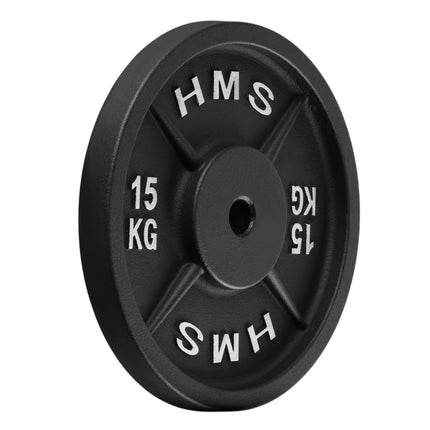 Litinový kotouč 15 Kg, otvor 31 mm, černý