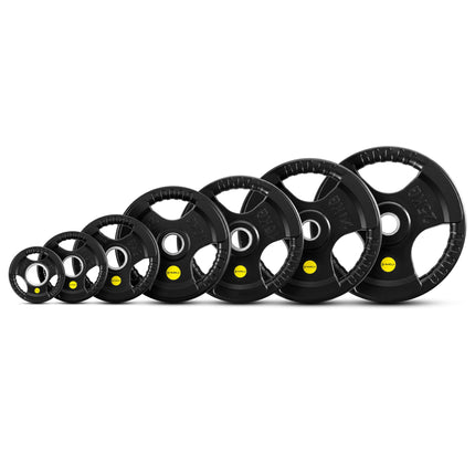 Olympijský pogumovaný kotouč 15 Kg tri-grip