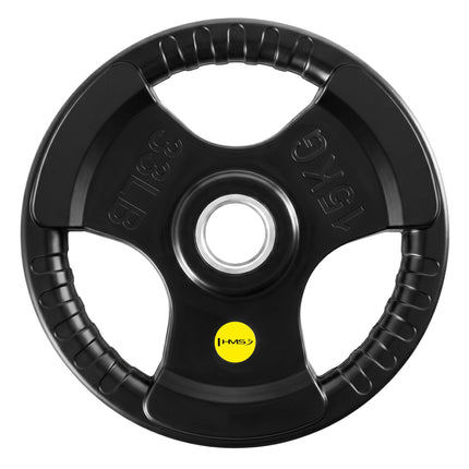 Olympijský pogumovaný kotouč 15 Kg tri-grip