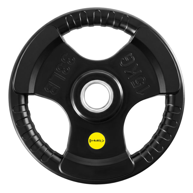 Olympijský pogumovaný kotouč 15 Kg tri-grip