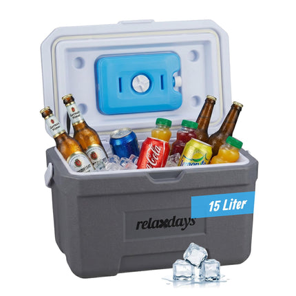 Chladicí box 15L s chladicí vložkou – bílá/šedá