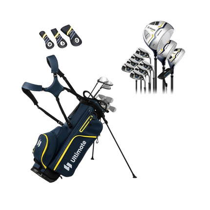 Pánská sada golfových holí, 15 dílů, včetně bagu a pláštěnky
