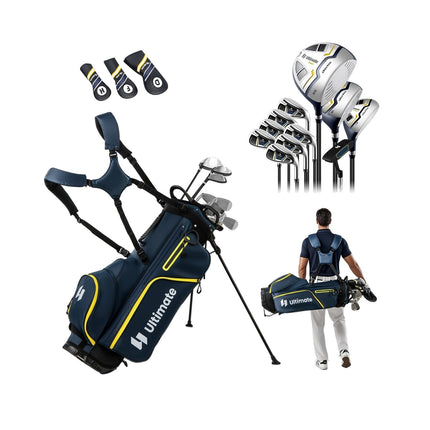 Pánská sada golfových holí, 15 dílů, včetně bagu a pláštěnky
