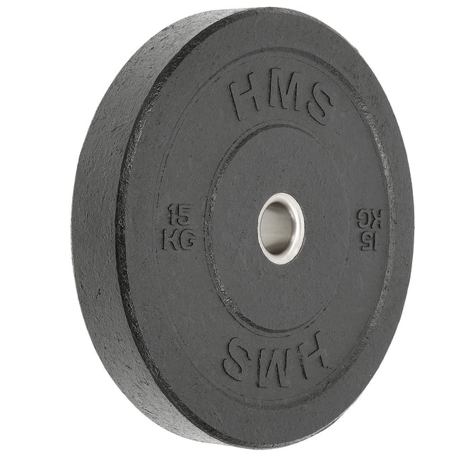 Olympijský bumper kotouč 15 kg, černý