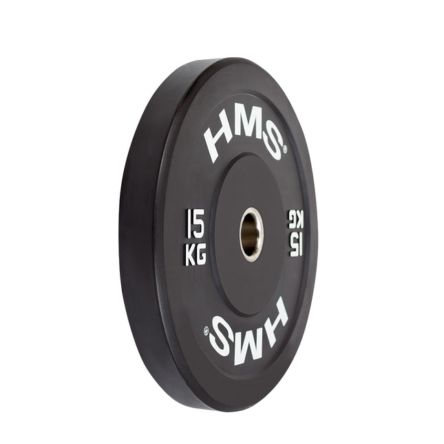 Olympijský bumper kotouč 15 kg, černý