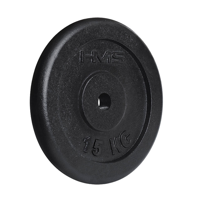 Kotouč 15 kg pro silový trénink, černý