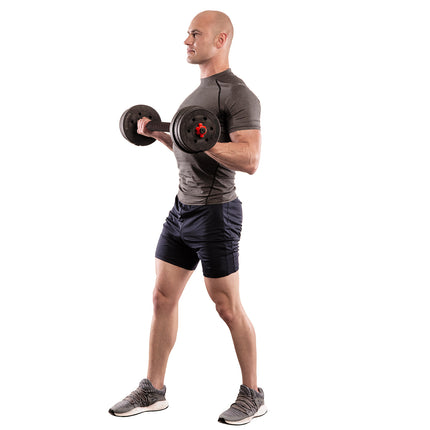 15 kg Composite Barbell & Dumbbell Set